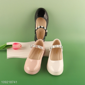 Best selling multicolor non-slip fashion Children's leather shoes