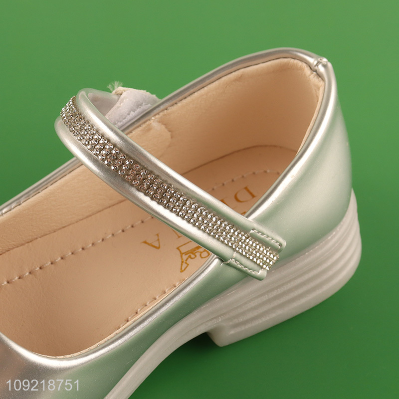 Top products multicolor fashion anti-slip girls Children's leather shoes