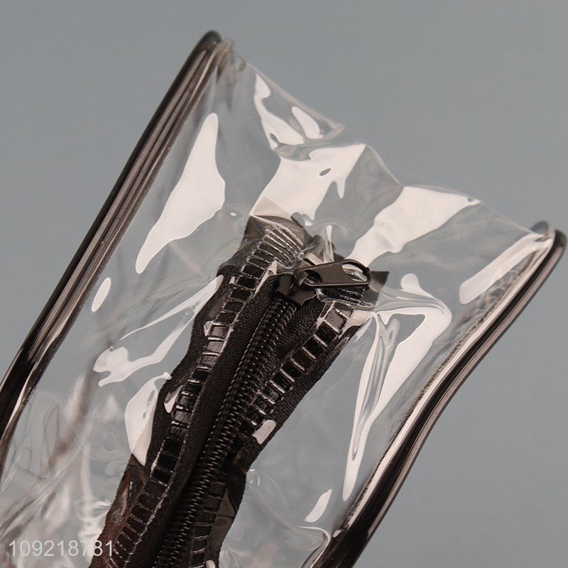 Popular products portable clear makeup bag cosmetic bag with zipper