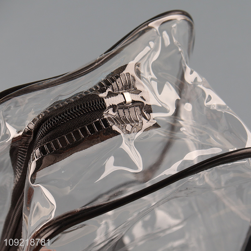 Popular products portable clear makeup bag cosmetic bag with zipper