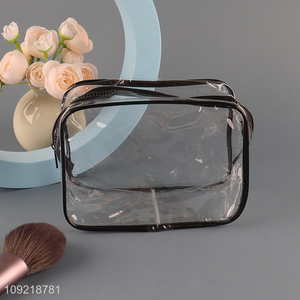 Popular products portable clear makeup bag cosmetic bag with zipper