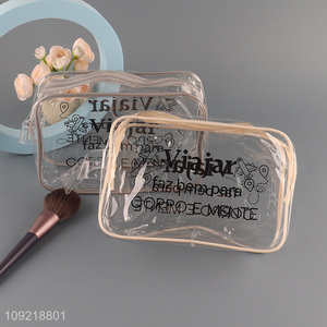 China factory portable clear makeup bag cosmetic bag for travel