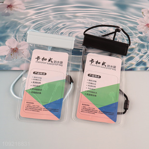 Top selling portable clear waterproof mobile phone bag wholesale