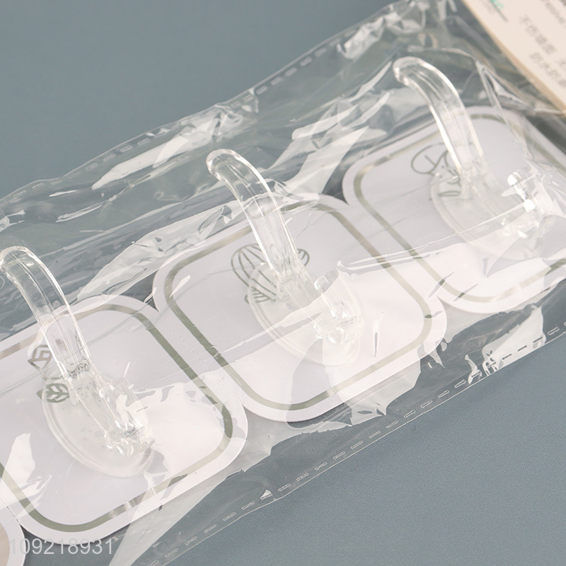 Yiwu market bathroom kitchen household sticky hook wall hook for sale