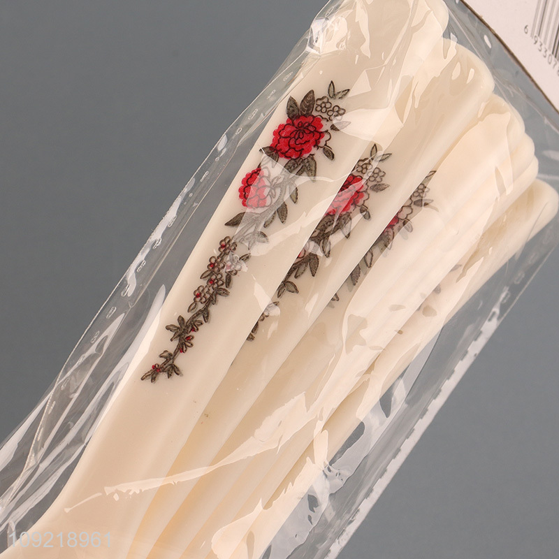 China supplier 6pcs plastic tableware spoon cutlery spoon set for sale