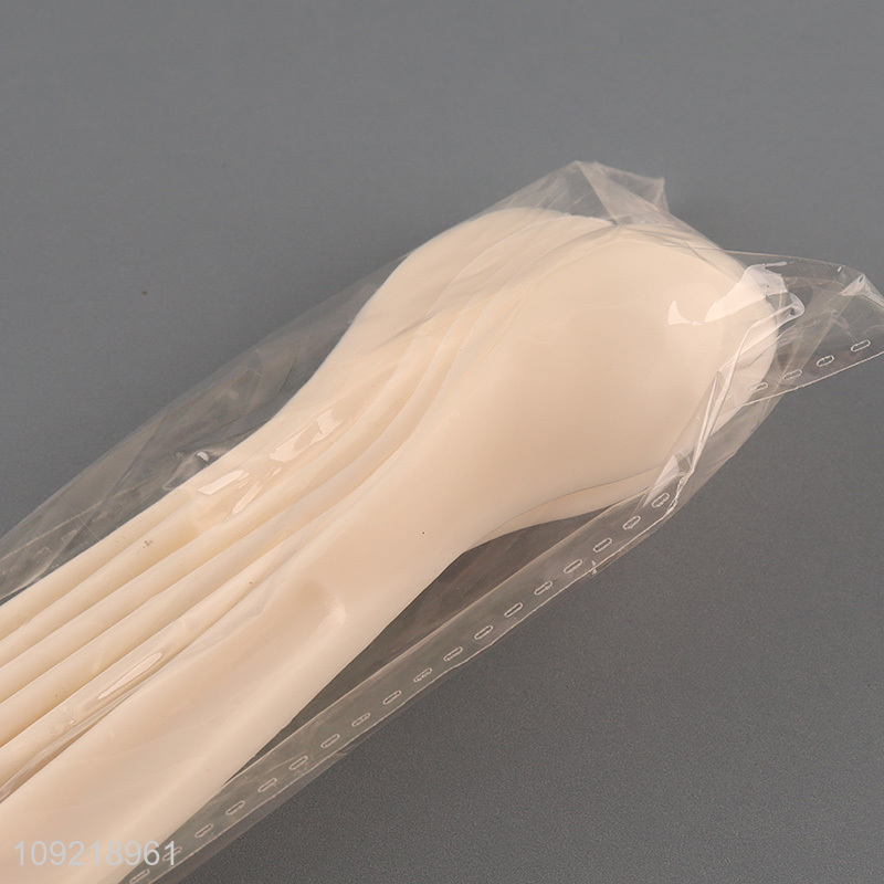 China supplier 6pcs plastic tableware spoon cutlery spoon set for sale
