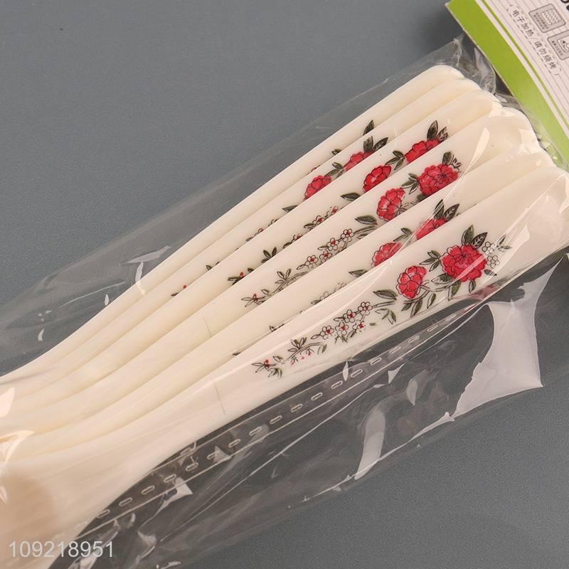 Factory price 5pcs plastic disposable tableware spoon cutlery spoon set