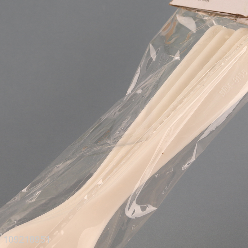 Factory price 5pcs plastic disposable tableware spoon cutlery spoon set