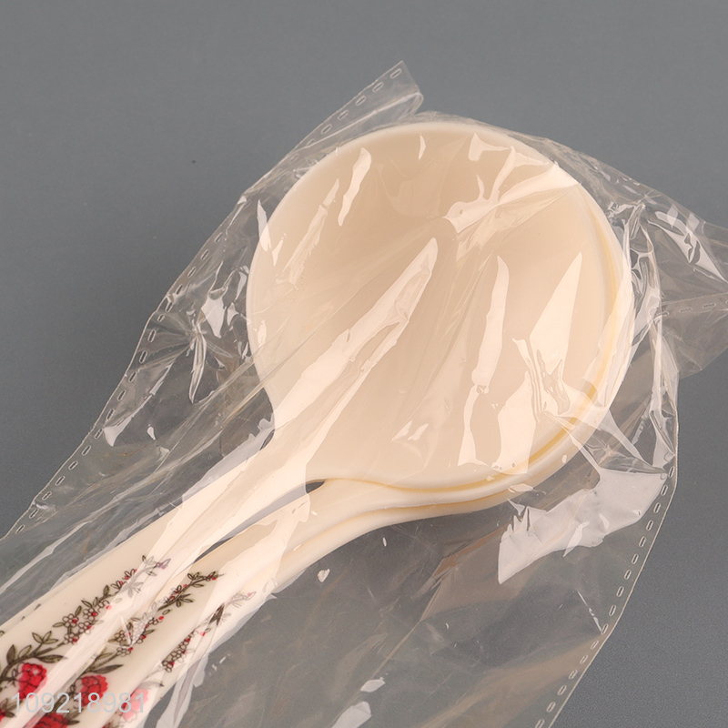 China factory 4pcs plastic long handle soup ladle for sale