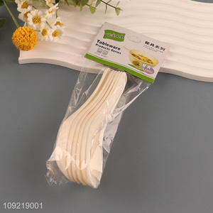 Factory supply 6pcs plastic tableware spoon cutlery spoon set for sale