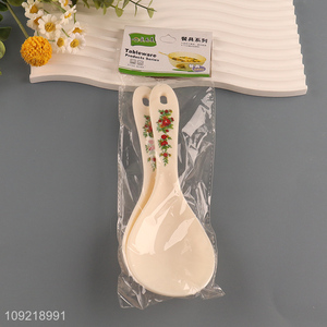 Good quality 2pcs plastic home restaurant soup ladle with long handle