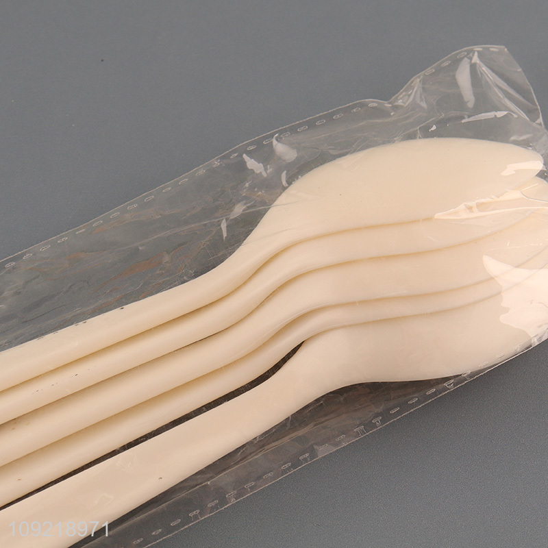 Hot selling 5pcs plastic tableware spoon cutlery spoon set for home restaurant