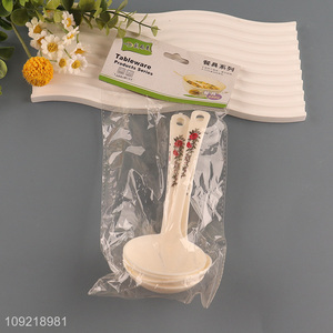 China factory 4pcs plastic long handle soup ladle for sale
