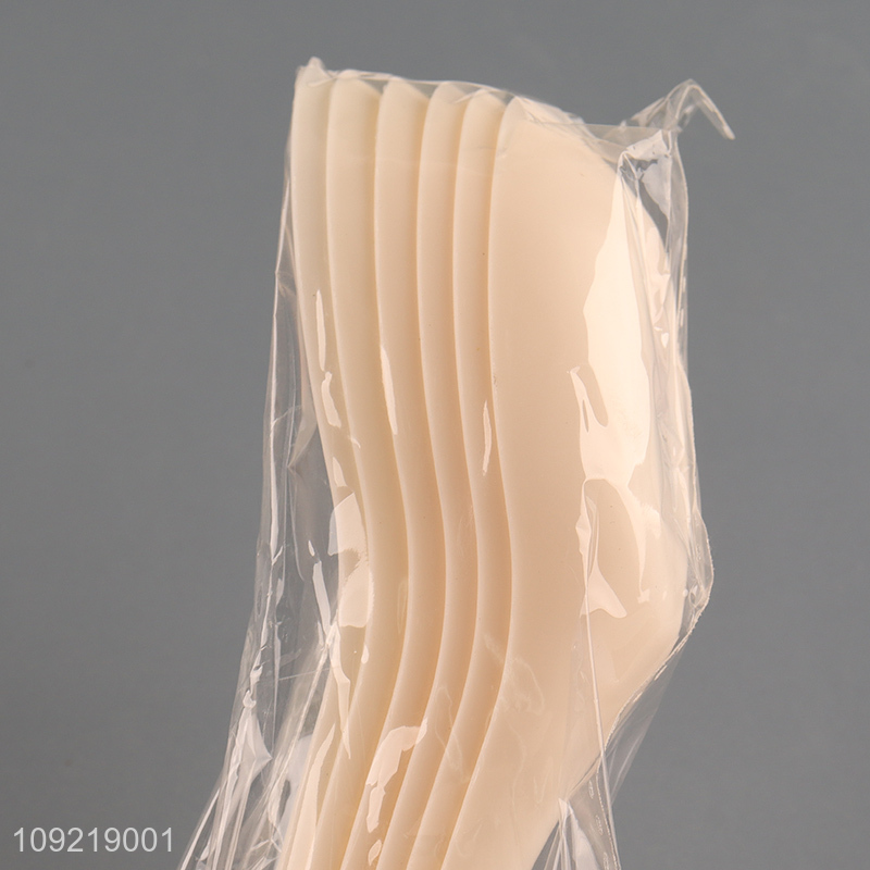 Factory supply 6pcs plastic tableware spoon cutlery spoon set for sale