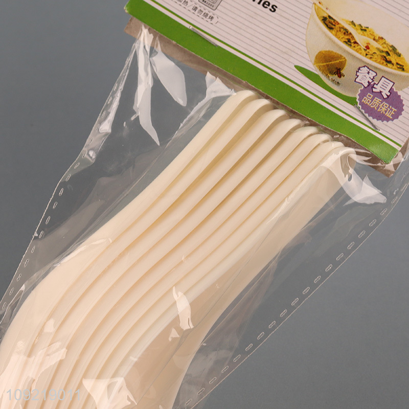 Yiwu market 8pcs plastic tableware spoon cutlery spoon set for home