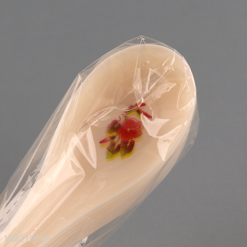 Yiwu market 8pcs plastic tableware spoon cutlery spoon set for home