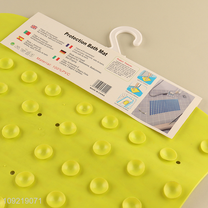 Top selling rectangle non-slip protection bath mat shower mat