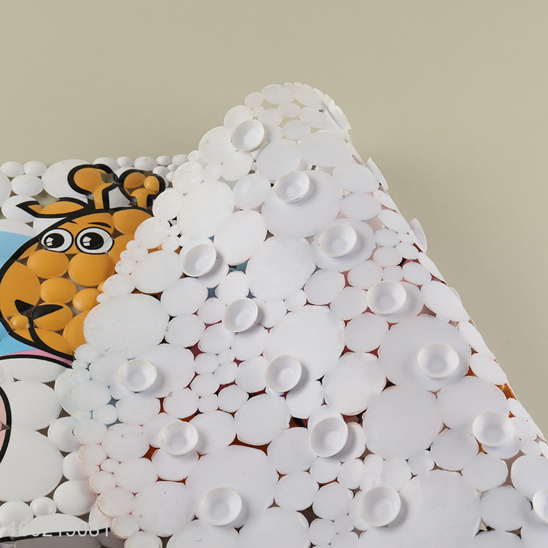 Yiwu market animal printed cartoon anti-slip protection bath mat shower mat