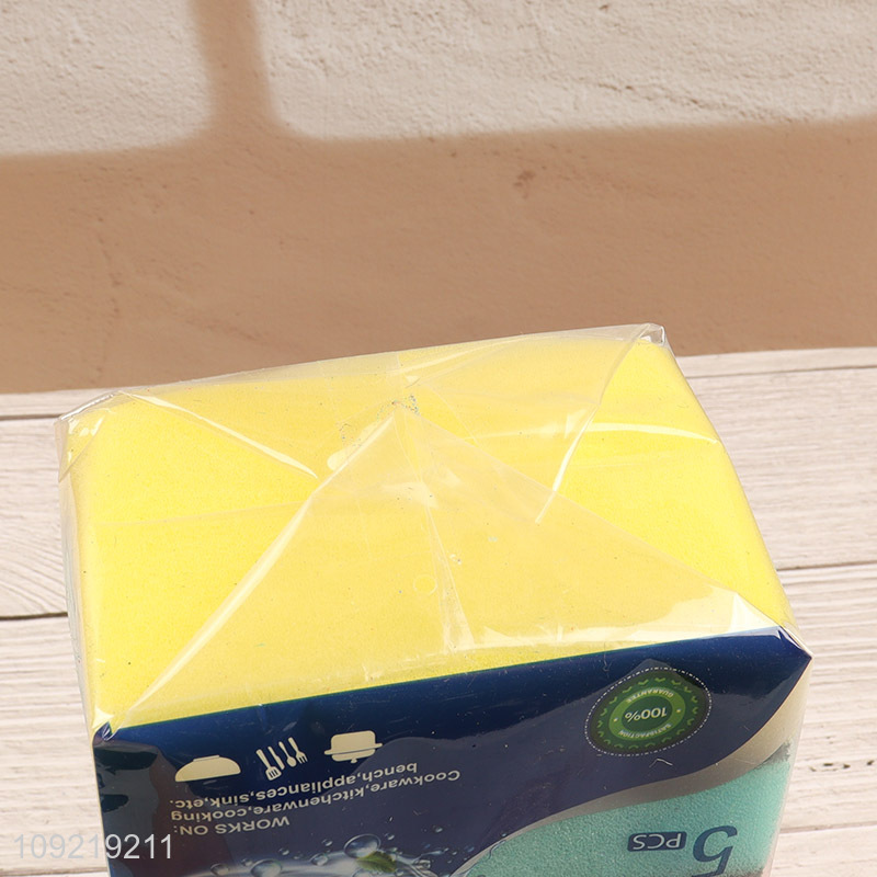 China Imports 5PCS Dishwashing Sponges Kitchen Sink Cleaning Sponges