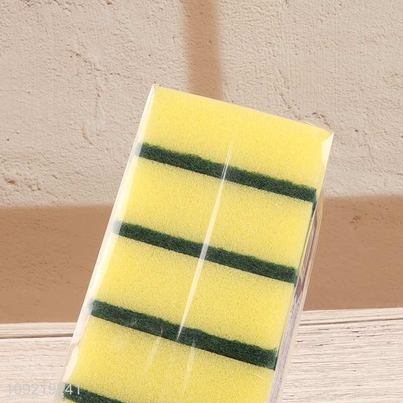 China Product 3PCS Heavy Duty Scrub Sponges Non-Scratch Dishwashing Sponges