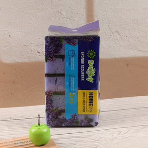 High Quality 5PCS Multi-Purpose Heavy Duty Cleaning Sponges for Kitchen