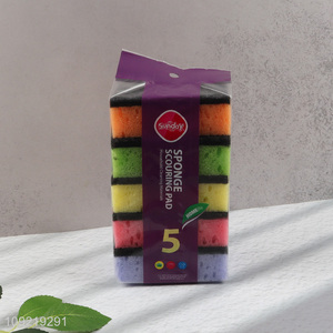 Good Quality 5PCS Heavy Duty Cleaning Sponges Kitchen Cleaning Sponges