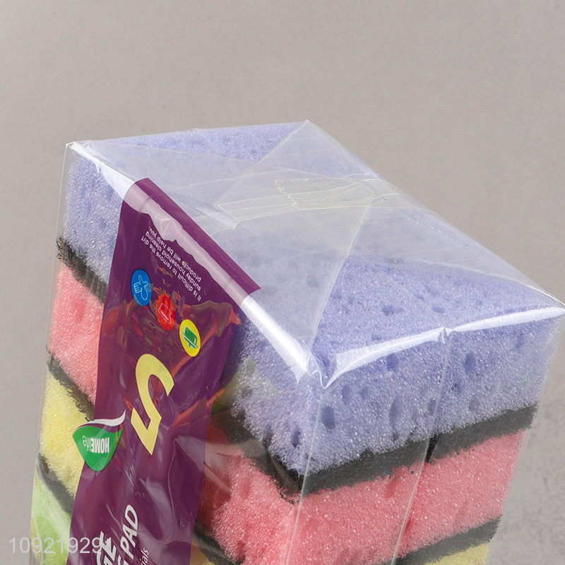 Good Quality 5PCS Heavy Duty Cleaning Sponges Kitchen Cleaning Sponges