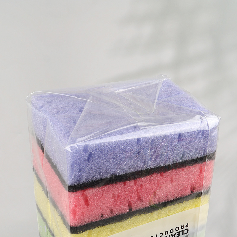 Factory Supply 9PCS Kitchen Dish Sponges Scrub Sponges for Pots Pans