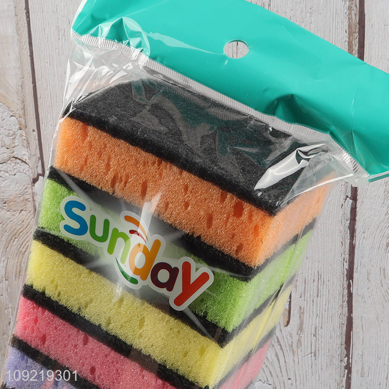 New Arrival 10PCS Heavy Duty Scrub Sponges for Kitchen Dish Cleaning