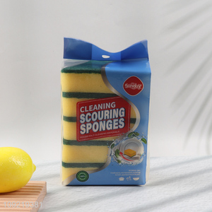 Online Wholesale 5PCS Dishwashing Sponges Kitchen Pans Cleaning Sponges