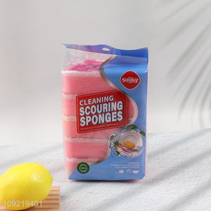 New Arrival 5PCS Heavy Duty Kitchen Sponge Scrubbers for Washing Dishes