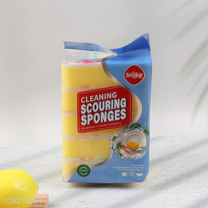 Good Quality 6PCS Heavy Duty Cleaning Sponges for Home Kitchen Bathroom