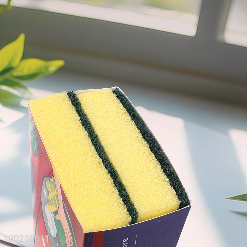 China Supplier 6PCS Dish Cleaning Sponges Scrub Sponges for Kitchen