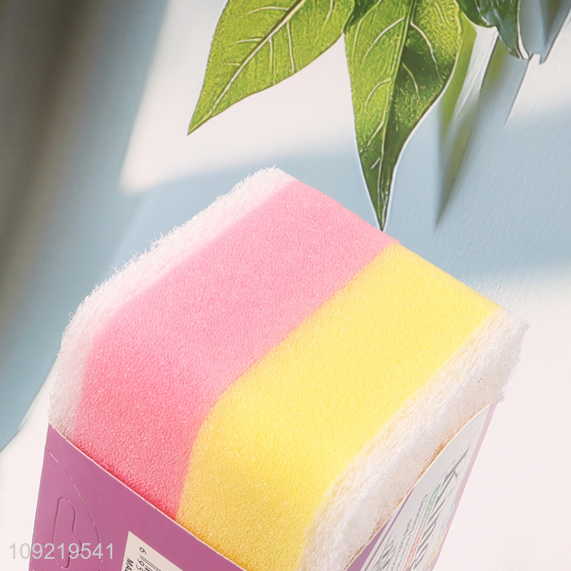 Factory Price 2PCS Heavy Duty Scrub Sponges for Kitchen Pans Cleaning