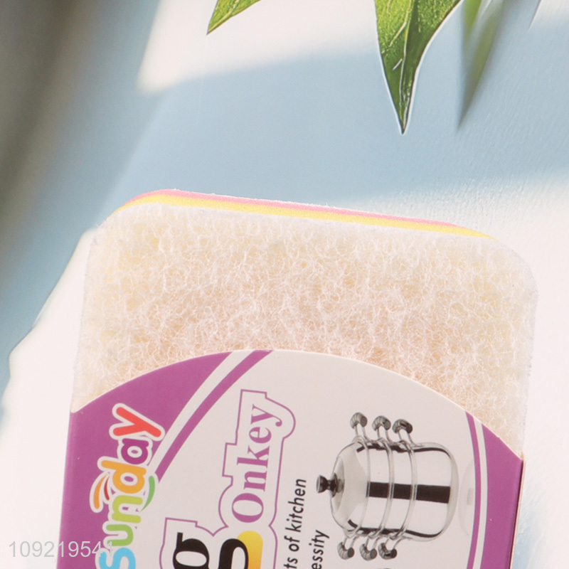 Factory Price 2PCS Heavy Duty Scrub Sponges for Kitchen Pans Cleaning