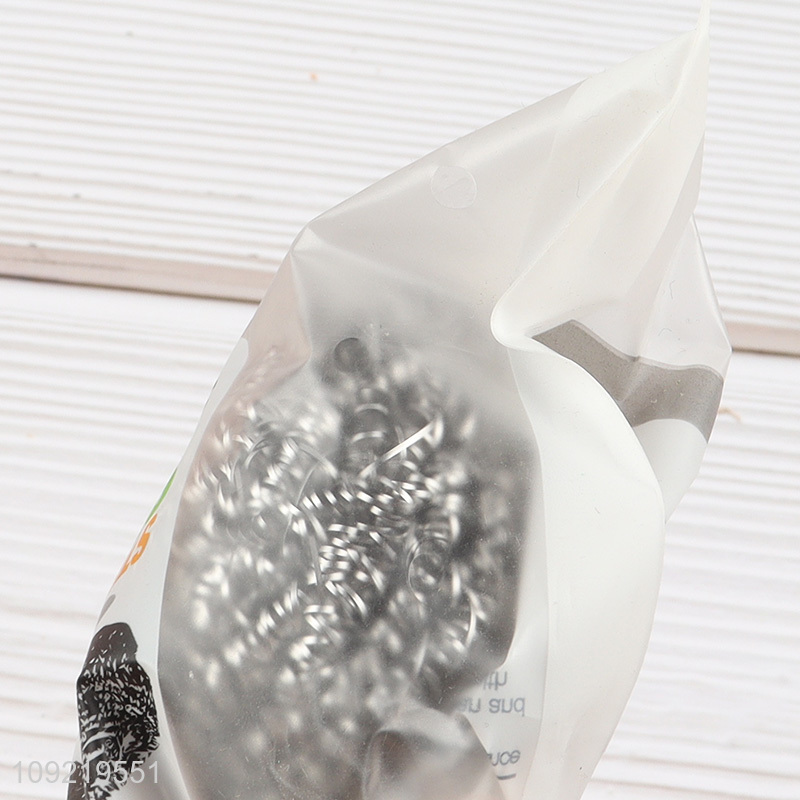 Factory Price 1Pc Stainless Steel Wool Scrubber Kitchen Dish Scrubber