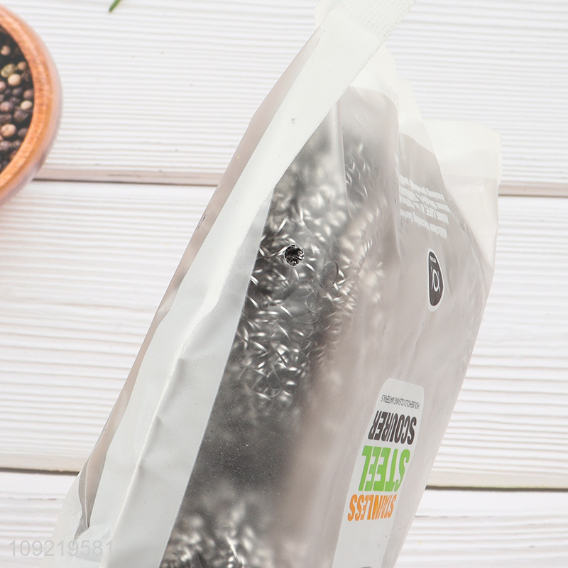 New Arrival 4PCS Steel Wool Scrubbers Dish Scrubbers for Kitchen Cleaning