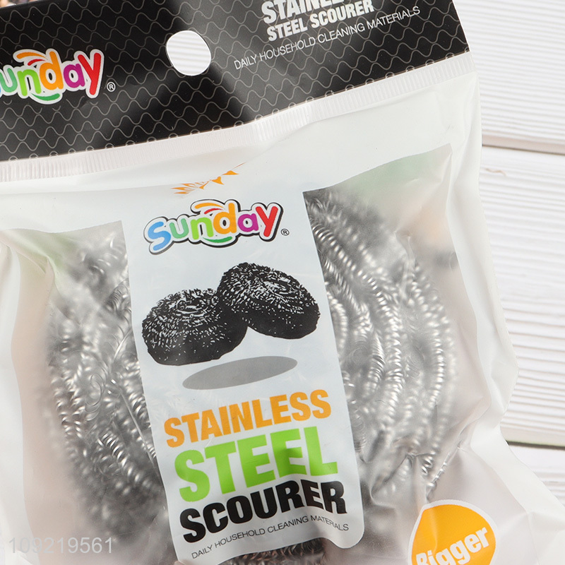 High Quality 1Pc Stainless Steel Scrubber for Cleaning Pans Stoves