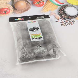 Factory Supply 12PCS Stainless Steel Wool Scrubbers Metal Scouring Pads