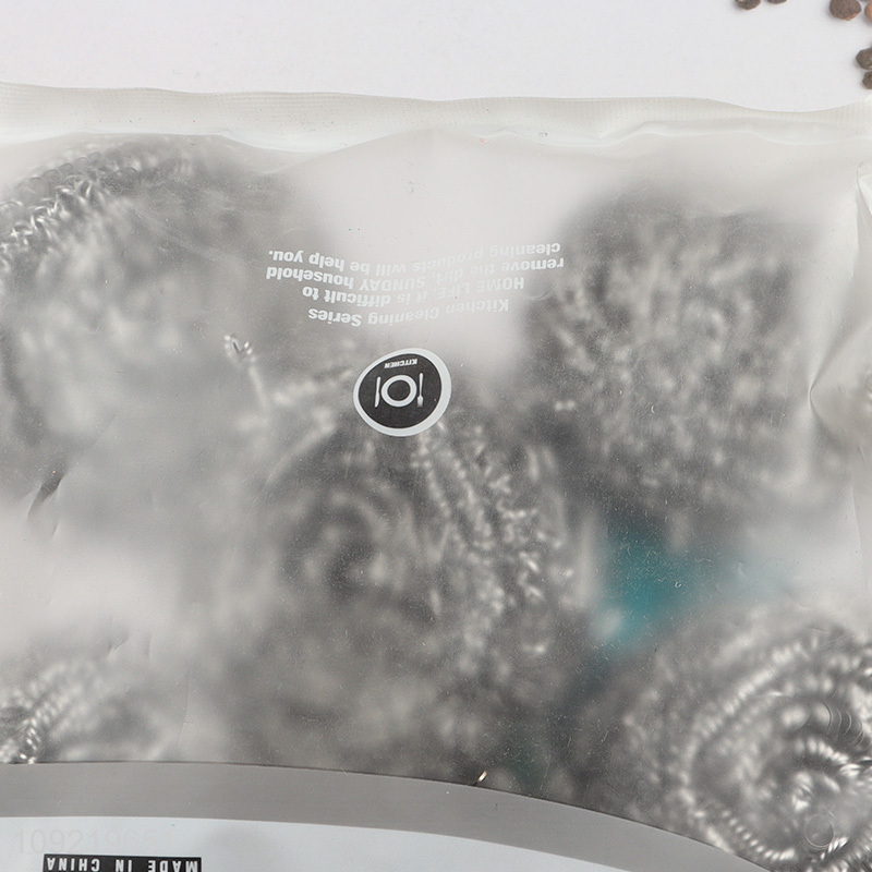 Online Wholesale 12PCS Stainless Steel Wool Scrubbers for Dishes Cleaning