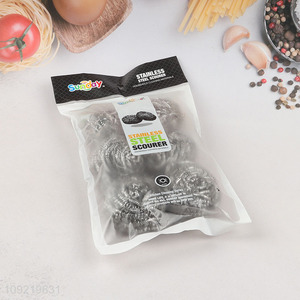 Good Quality 6PCS Stainless Steel Wool Scrubbers for Cleaning Pots Pans