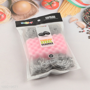 New Arrival 5PCS Kitchen Cleaning Kit Dish Sponge Steel Wool Scrubber Kit