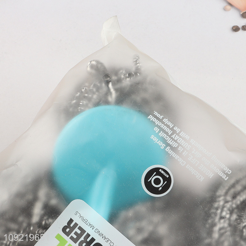 Online Wholesale 12PCS Stainless Steel Wool Scrubbers for Dishes Cleaning