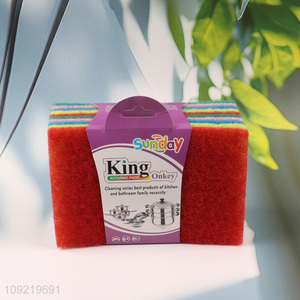 High Quality 10PCS Heavy Duty Scouring Pads Kitchen Dishes Scrubbers