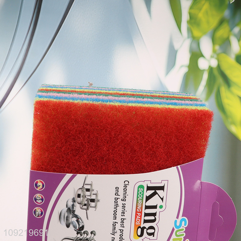 High Quality 10PCS Heavy Duty Scouring Pads Kitchen Dishes Scrubbers