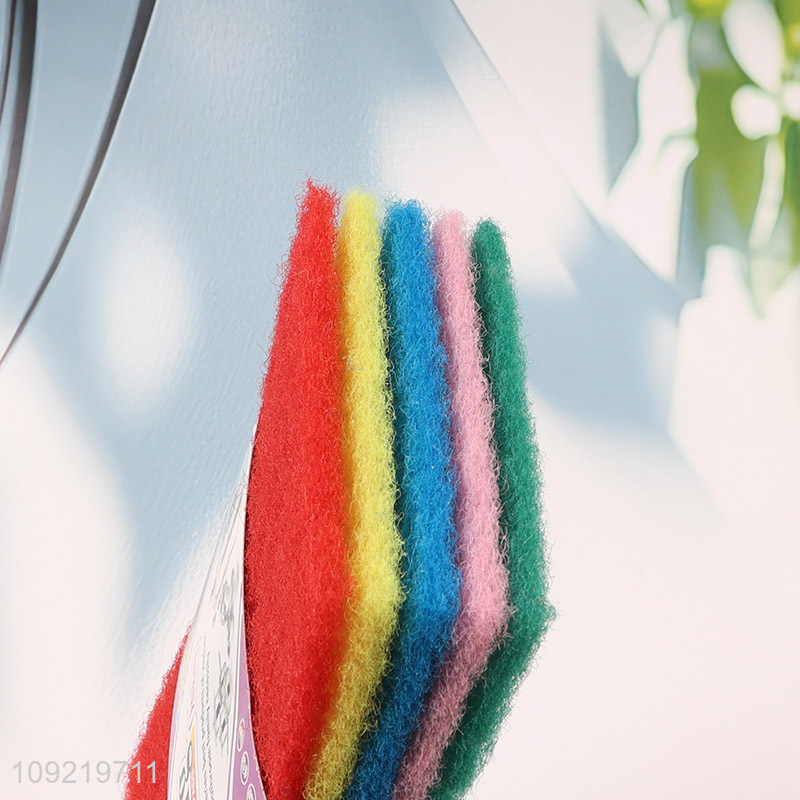 Online Wholesale 5PCS Heavy Duty Scouring Pads Kitchen Cleaning Tools