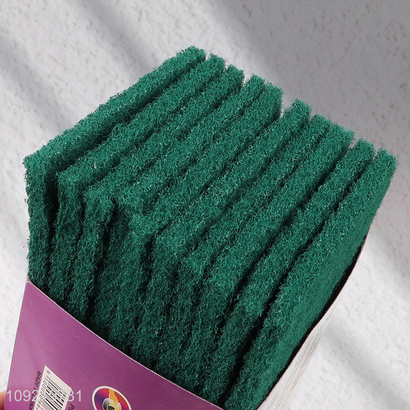 Factory Price 10PCS Heavy Duty Non-Scratch Scouring Pads Scrubbing Pads