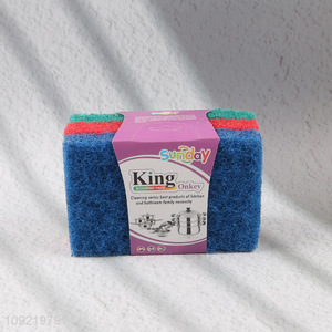 Online Wholesale 3PCS Heavy Duty Scouring Pads Kitchen Pots Scrubbers