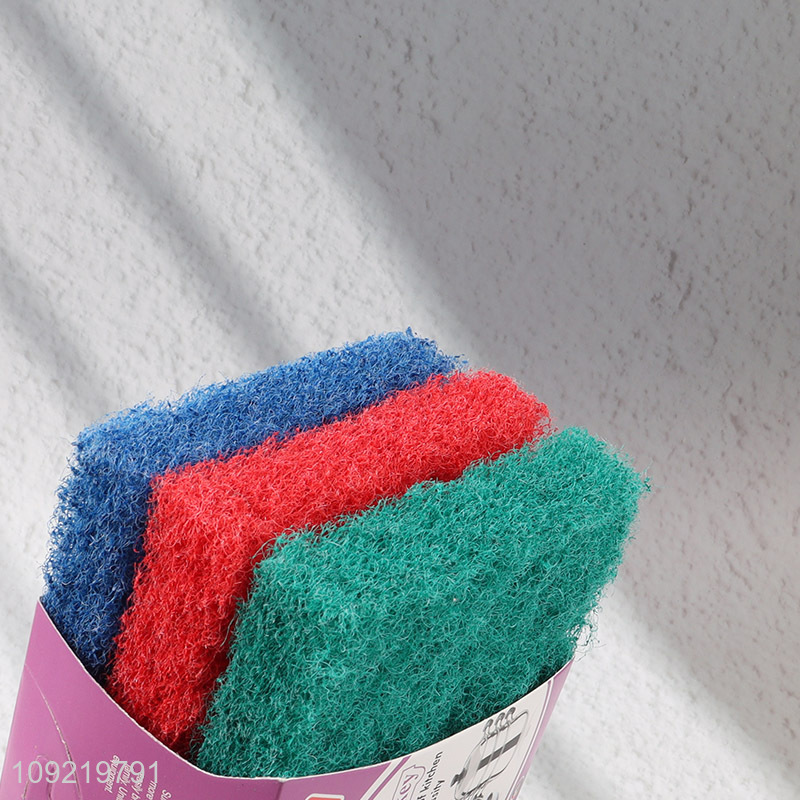 Online Wholesale 3PCS Heavy Duty Scouring Pads Kitchen Pots Scrubbers