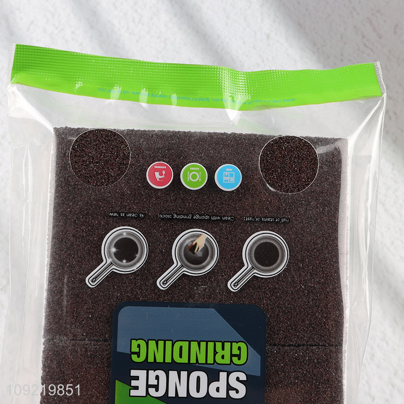 High Quality 2PCS Kitchen Dishes Cleaning Sponges for Washing Pans